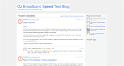 Desktop Screenshot of blog.ozspeedtest.com