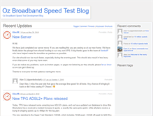 Tablet Screenshot of blog.ozspeedtest.com